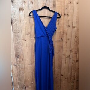 ASOS cobalt blue maxi wedding guest dress NWT